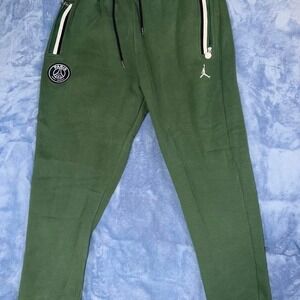 Jordan x PSG green tracksuit bottoms men size 2xl